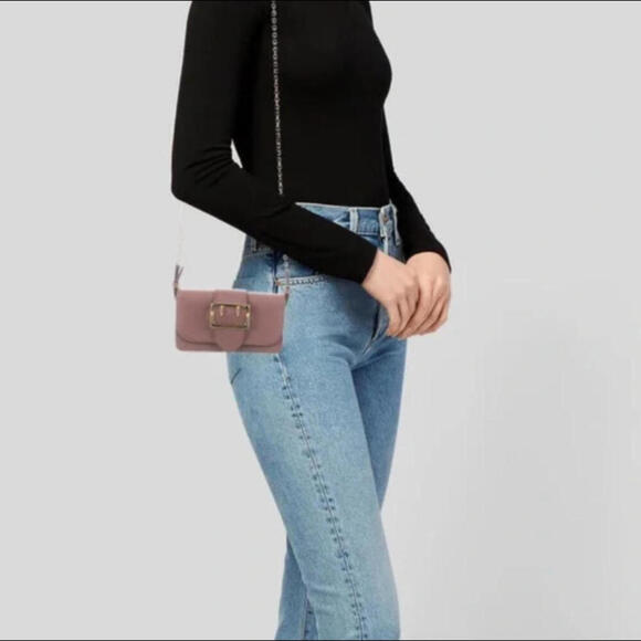 Burberry Pink Leather Bag with Gold Chain - Picture 9 of 14